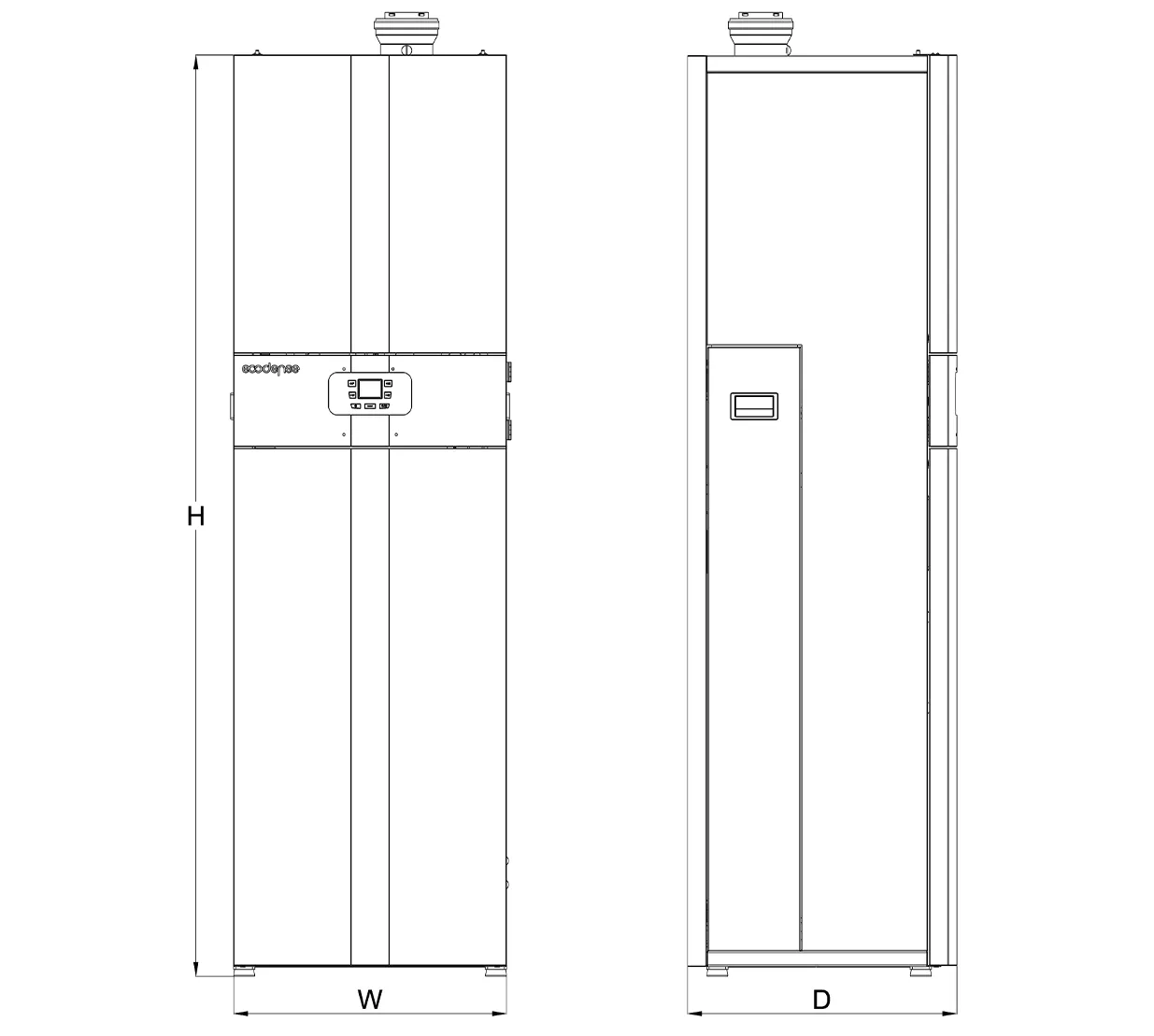 2 WT-S ONE Kombi Premiх, габаритный чертеж