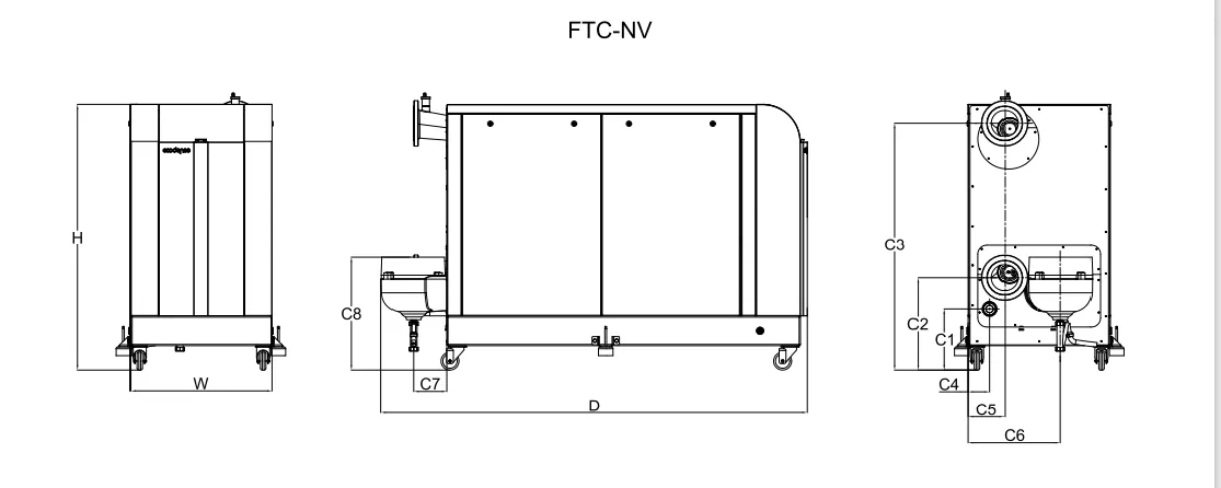 4 FTC-NV, габаритный чертеж